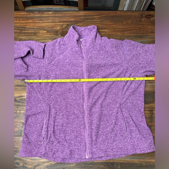 Duluth Trading Co Full Zip Fleece Jacket ZipperPockets Women's 2XL Lilac Purple - Picture 4 of 11